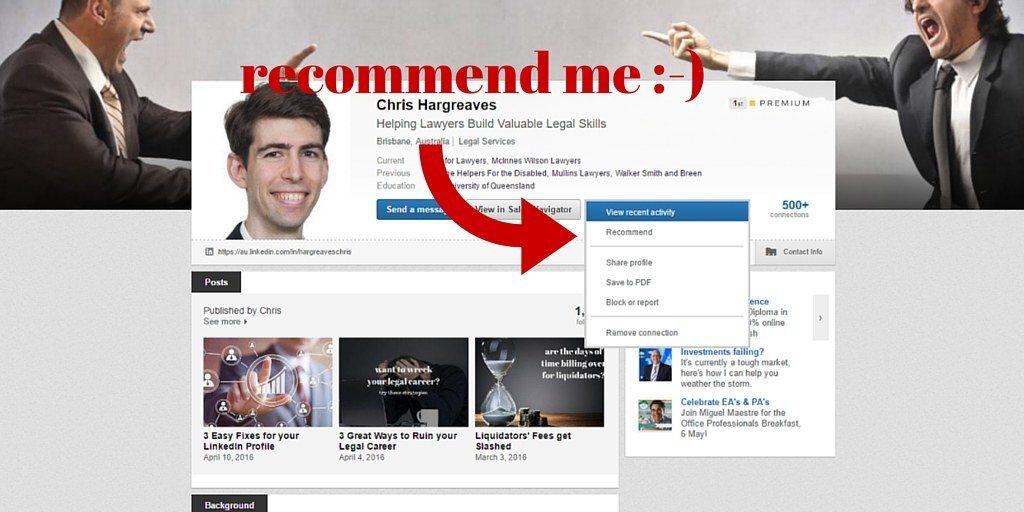 How to recommend someone on LinkedIn